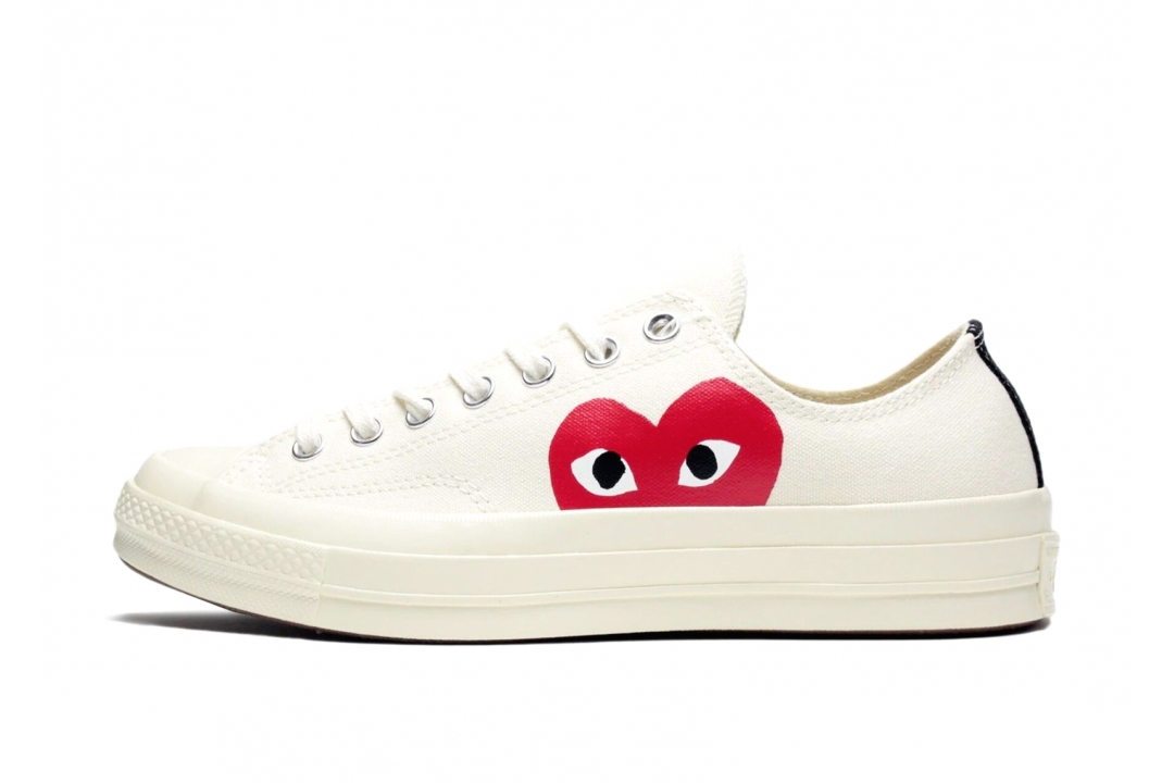 CONVERSE CHUCK 70 CDG PLAY LOW WHITE [150207C]