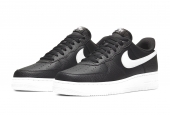 AIR FORCE 1 BLACK WHITE PEBBLED LEATHER [CT2302-002]