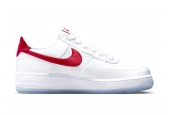 AIR FORCE 1 LOW ’07 SATIN WHITE VARSITY RED [DX6541-100]