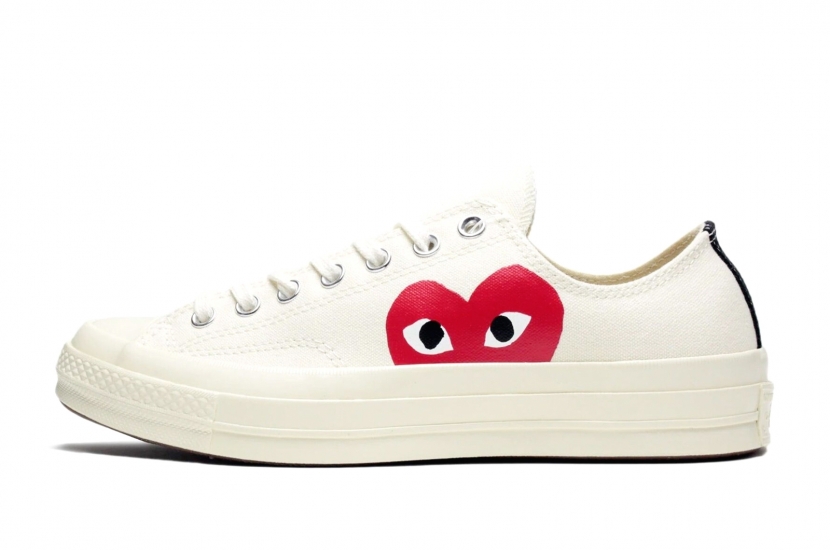 CONVERSE CHUCK 70 CDG PLAY LOW WHITE [150207C]