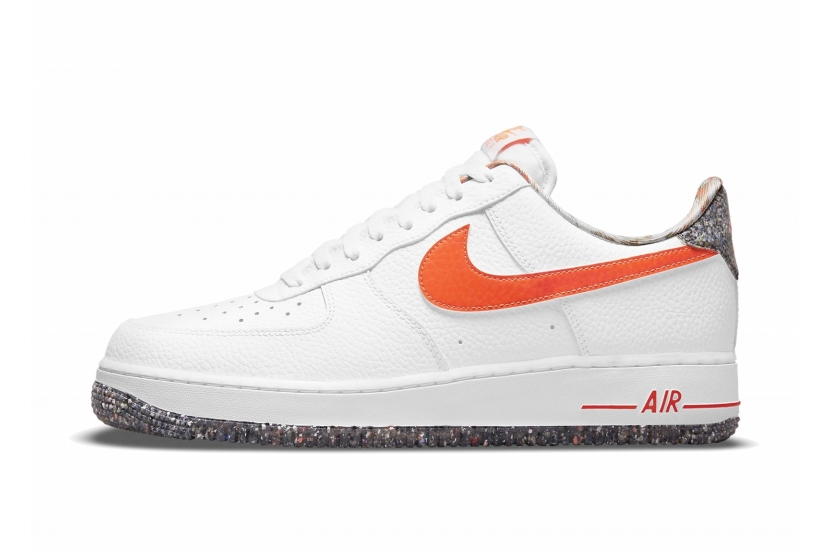 AIR FORCE 1 LV7 GS WHITE TOTAL ORANGE CRATER [DN8016-100]