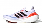 ADIDAS ULTRA BOOST LIGHTWHITE BLACK SOLAR RED [HQ6351]