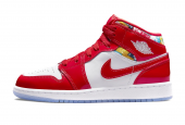 AIR JORDAN 1 MID BARCELONA SWEATER RED PATENT [DC7248-600]