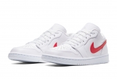 AIR JORDAN 1 LOW WHITE UNIVERSITY RED [AO9944-161]