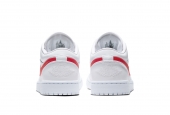 AIR JORDAN 1 LOW WHITE UNIVERSITY RED [AO9944-161]