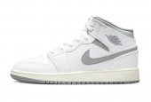 AIR JORDAN 1 MID NEUTRAL GREY GS [554725-135]