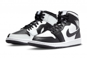 AIR JORDAN 1 MID SPLIT BLACK WHITE W [DR0501-101]