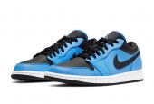 AIR JORDAN 1 LOW UNIVERSITY BLUE BLACK [553558-403]