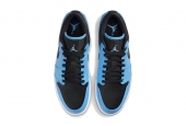 AIR JORDAN 1 LOW UNIVERSITY BLUE BLACK [553558-403]