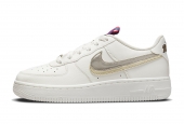 AIR FORCE 1 LV8 DOUBLE SWOOSH SILVER GOLD [DH9595-001]