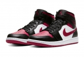 AIR JORDAN 1 MID GS BRED TOE [554725-066]