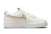 AIR FORCE 1 LV8 DOUBLE SWOOSH SILVER GOLD [DH9595-001]