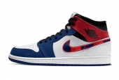 AIR JORDAN 1 MID MULTI COLOR SWOOSH [852542-146]