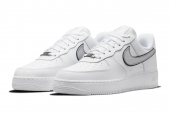 AIR FORCE 1 LOW '07 ESSENTIAL WHITE METALLIC SILVER BLACK W [DD1523-100]