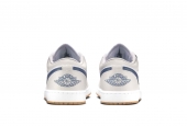 AIR JORDAN 1 LOW MIDNIGHT NAVY NEUTRAL GREY [553558-146]