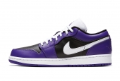 AIR JORDAN 1 LOW PURPLE BLACK [553558-501]