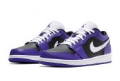 AIR JORDAN 1 LOW PURPLE BLACK [553558-501]