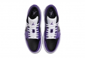 AIR JORDAN 1 LOW PURPLE BLACK [553558-501]