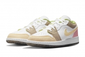 AIR JORDAN 1 LOW PASTEL GRIND VIVID GREEN GS [DJ0341-100]