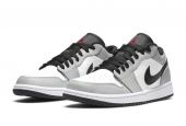 AIR JORDAN 1 LOW  LIGHT SMOKE GREY GS [553560-030]