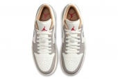 AIR JORDAN 1 LOW RED COLLEGE GREY [553558-169]