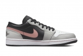 AIR JORDAN 1 LOW BLACK GREY PINK [553558-062]