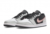 AIR JORDAN 1 LOW BLACK GREY PINK [553558-062]