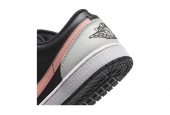 AIR JORDAN 1 LOW BLACK GREY PINK [553558-062]