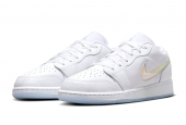 AIR JORDAN 1 LOW GLITTER SWOOSH [FQ9112-100]