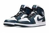 AIR JORDAN 1 MID DARK TEAL  [554724-411]