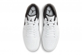 AIR JORDAN 1 LOW WHITE BLACK GS [553560-132] 