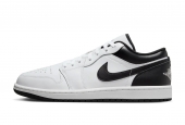 AIR JORDAN 1 LOW WHITE BLACK GS [553560-132] 