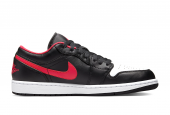 AIR JORDAN 1 LOW BLACK FIRED RED [553558-063]