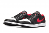 AIR JORDAN 1 LOW BLACK FIRED RED [553558-063]