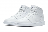 AIR JORDAN 1 MID WHITE SNAKESKIN [BQ6472-110/BQ6472-100]