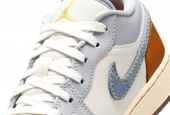 AIR JORDAN 1 LOW REPAIRED DENIM SWOOSH GS [FZ5046-041]