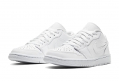 AIR JORDAN 1 LOW TRIPLE WHITE [AO9944-111] [553560-126] [553560-130]