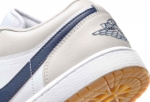 AIR JORDAN 1 LOW MIDNIGHT NAVY NEUTRAL GREY [553558-146]