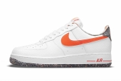 AIR FORCE 1 LV7 GS WHITE TOTAL ORANGE CRATER [DN8016-100]