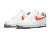 AIR FORCE 1 LV7 GS WHITE TOTAL ORANGE CRATER [DN8016-100]