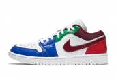 AIR JORDAN 1 LOW W WHITE MULTI COLOR [DB5455-100]