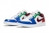 AIR JORDAN 1 LOW W WHITE MULTI COLOR [DB5455-100]