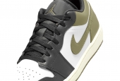  AIR JORDAN 1 LOW “MEDIUM OLIVE” [553558-092]