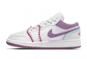 AIR JORDAN 1 LOW WHITE LIGHT BORDEUAX (GS) [DM9037-100]