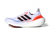 ADIDAS ULTRA BOOST LIGHTWHITE BLACK SOLAR RED [HQ6351]