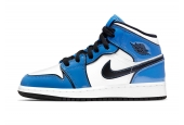 AIR JORDAN 1 MID SIGNAL BLUE WOMEN [BQ6931-402]