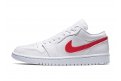 AIR JORDAN 1 LOW WHITE UNIVERSITY RED [AO9944-161]