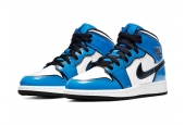 AIR JORDAN 1 MID SIGNAL BLUE WOMEN [BQ6931-402]