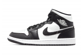 AIR JORDAN 1 MID SPLIT BLACK WHITE W [DR0501-101]