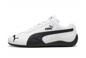 PUMA SPEEDCAT LEATHER WHITE BLACK [401603-02]